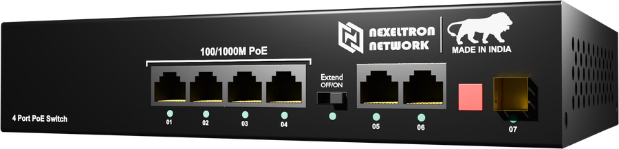 NEXELTRON 8 Port Gigabit PoE Switch